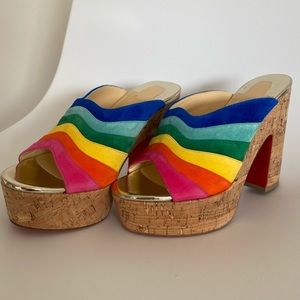 Christian Louboutin O Sister Rainbow Platform heel